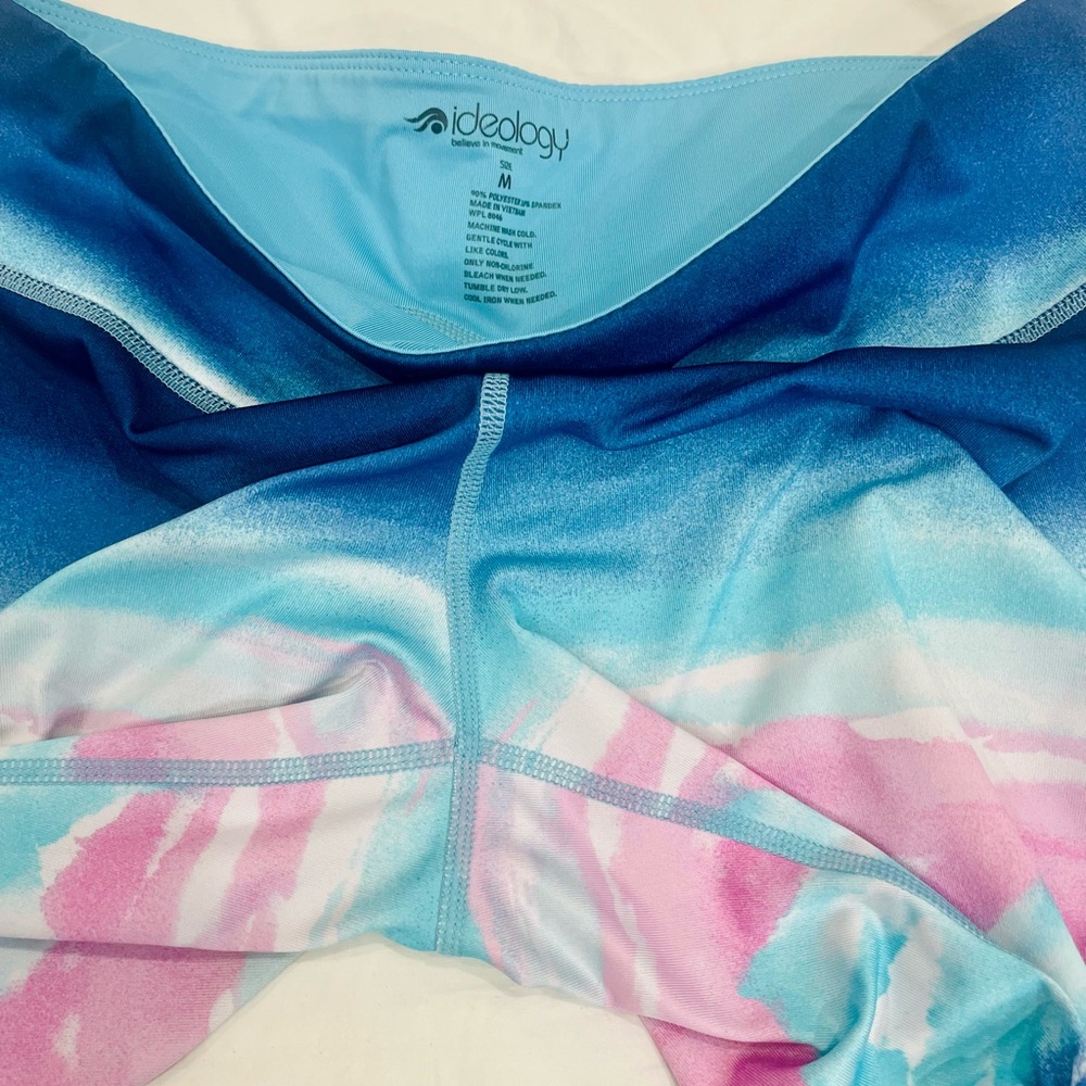 Ideology • Women’s Activewear Blue and Pink Mountain Patterned Leggings M GUC - Picture 6 of 8
